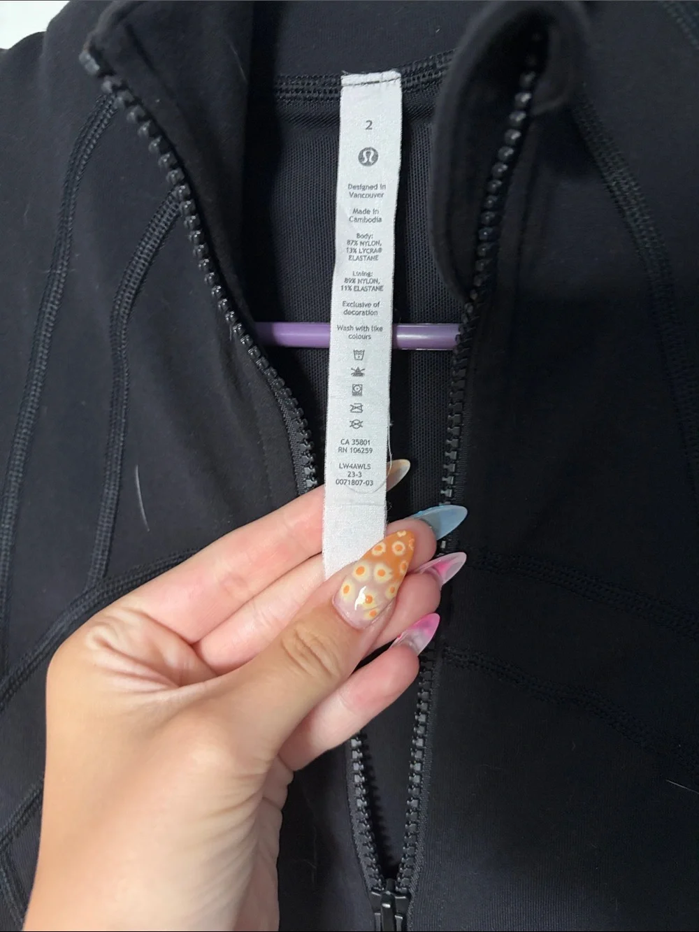 lululemon define jacket zip-up - hawaii pattern on back - limited edition
